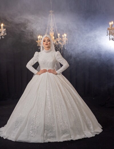 Kabarık Tesettür Gelinlik Modelleri İzmit Kocaeli Kabarık Tesettür Gelinlik Modelleri İzmit Kocaeli