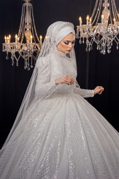 Kabarık Tesettür Gelinlik Modelleri İzmit Kocaeli Kabarık Tesettür Gelinlik Modelleri İzmit Kocaeli