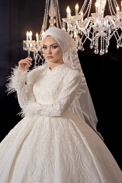 Kabarık Tesettür Gelinlik Modelleri İzmit Kocaeli Kabarık Tesettür Gelinlik Modelleri İzmit Kocaeli