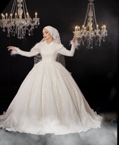 Kabarık Tesettür Gelinlik Modelleri İzmit Kocaeli Kabarık Tesettür Gelinlik Modelleri İzmit Kocaeli