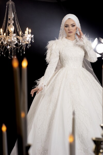 Kabarık Tesettür Gelinlik Modelleri İzmit Kocaeli Kabarık Tesettür Gelinlik Modelleri İzmit Kocaeli