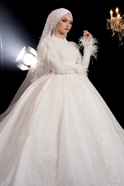 Kabarık Tesettür Gelinlik Modelleri İzmit Kocaeli Kabarık Tesettür Gelinlik Modelleri İzmit Kocaeli